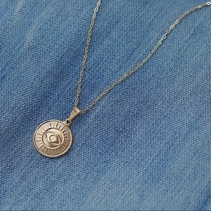 Evil Eye Necklace | 18k Gold Filled